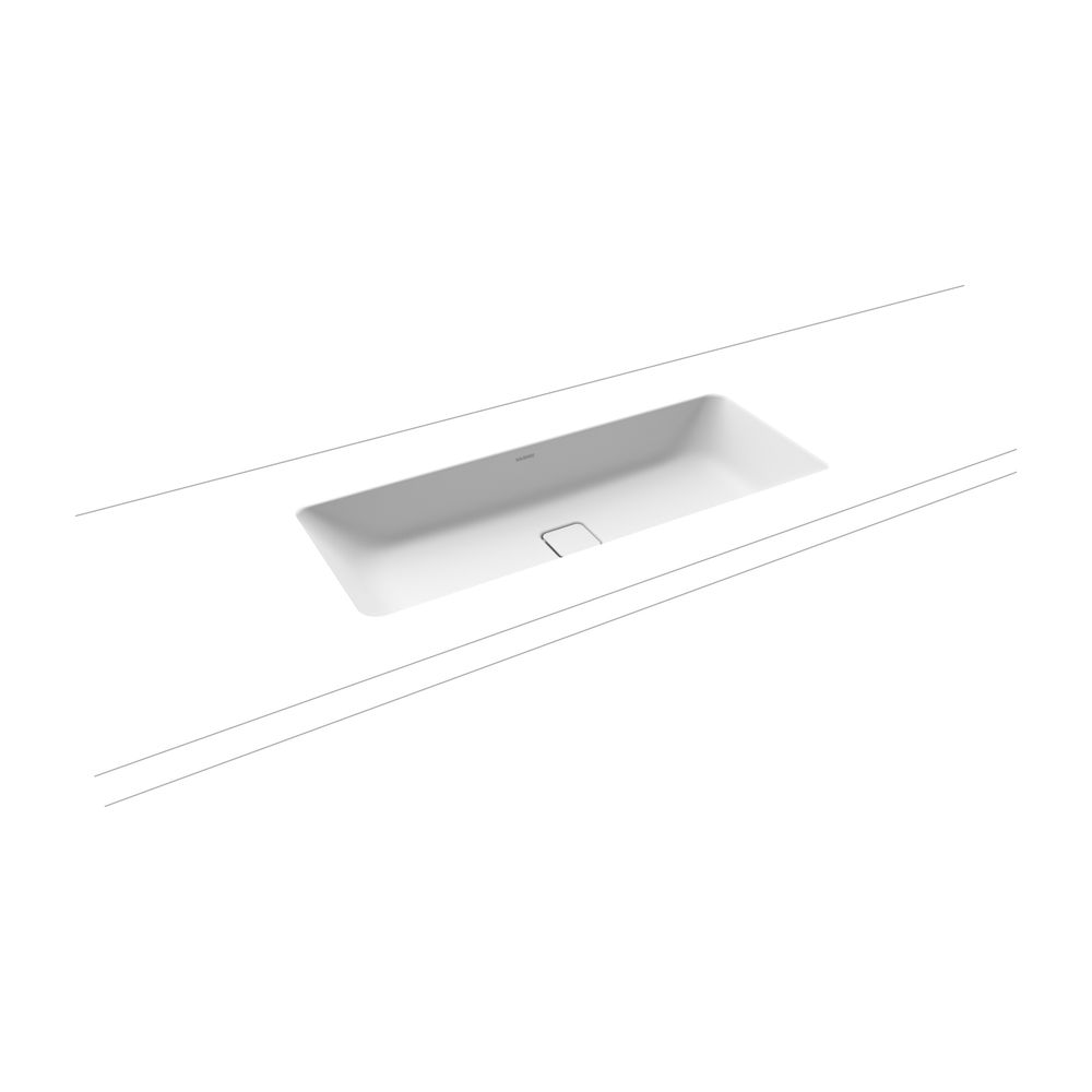 Kaldewei Unterbauwaschtisch Cono rechteckig 112x382x869mm, Alpinweiß Matt, ohne ... KALDEWEI-902406003711 4055761158510 (Abb. 2)