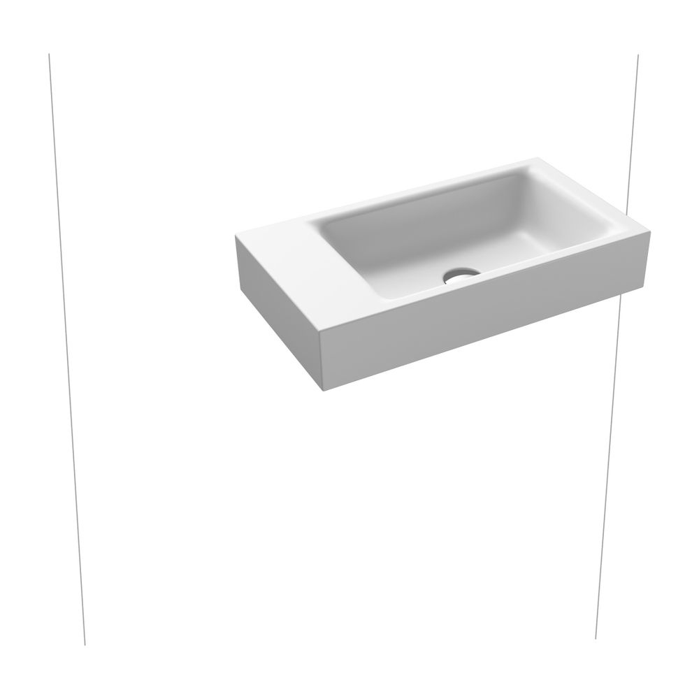 Kaldewei Aufsatz-Handwaschtisch Puro rechteckig 105x300x550mm, Alpinweiß Matt, o... KALDEWEI-906906003711 4063727173156 (Abb. 2)