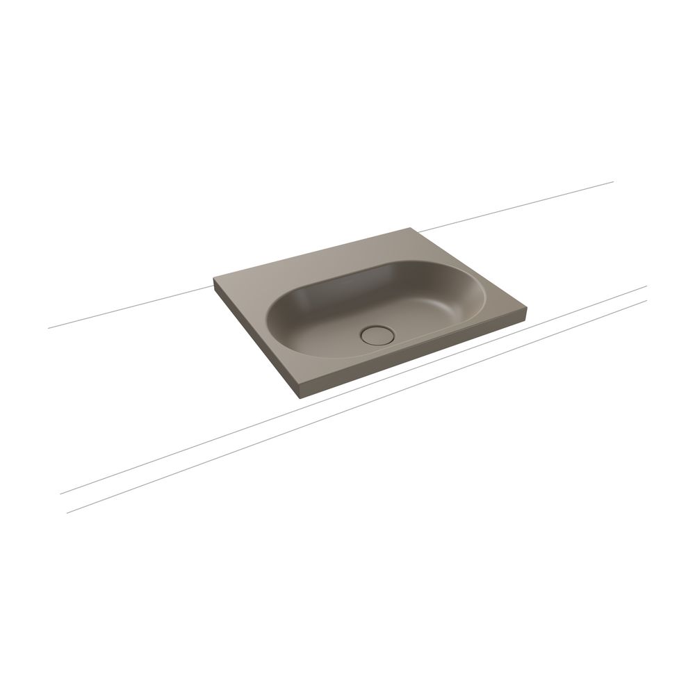 Kaldewei Aufsatzwaschtisch Centro rechteckig 112x500x600mm, Warm Grey 60, ohne H... KALDEWEI-902806003671 4063728097529 (Abb. 2)