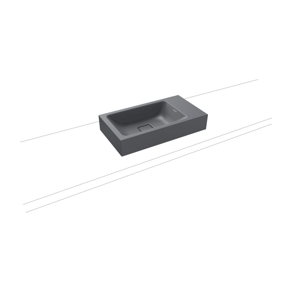 Kaldewei Aufsatz-Handwaschtisch Cono rechteckig 102x300x550mm, Cool Grey 70, ohn... KALDEWEI-908106003665 4063728400640 (Abb. 2)