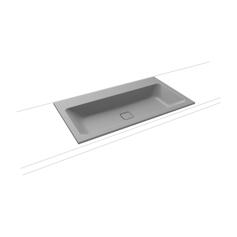 Kaldewei Einbauwaschtisch Cono rechteckig 112x500x900mm, Cool Grey 30, ohne HL, ... KALDEWEI-901706003663 4063728004008 (Abb. 2)
