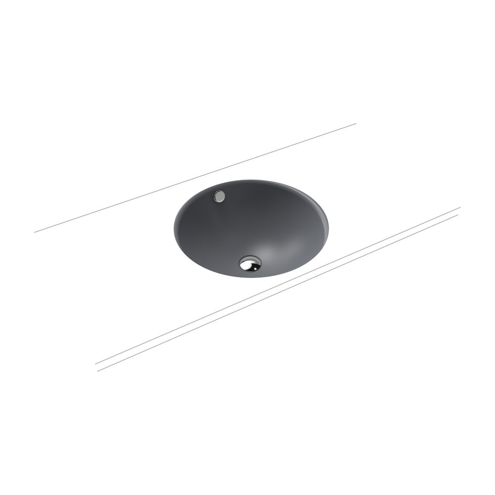 Kaldewei Unterbauwaschtisch Classic rund 157x491x491mm, Cool Grey 70/Chrom, ohne... KALDEWEI-910006003665 4063728399814 (Abb. 2)