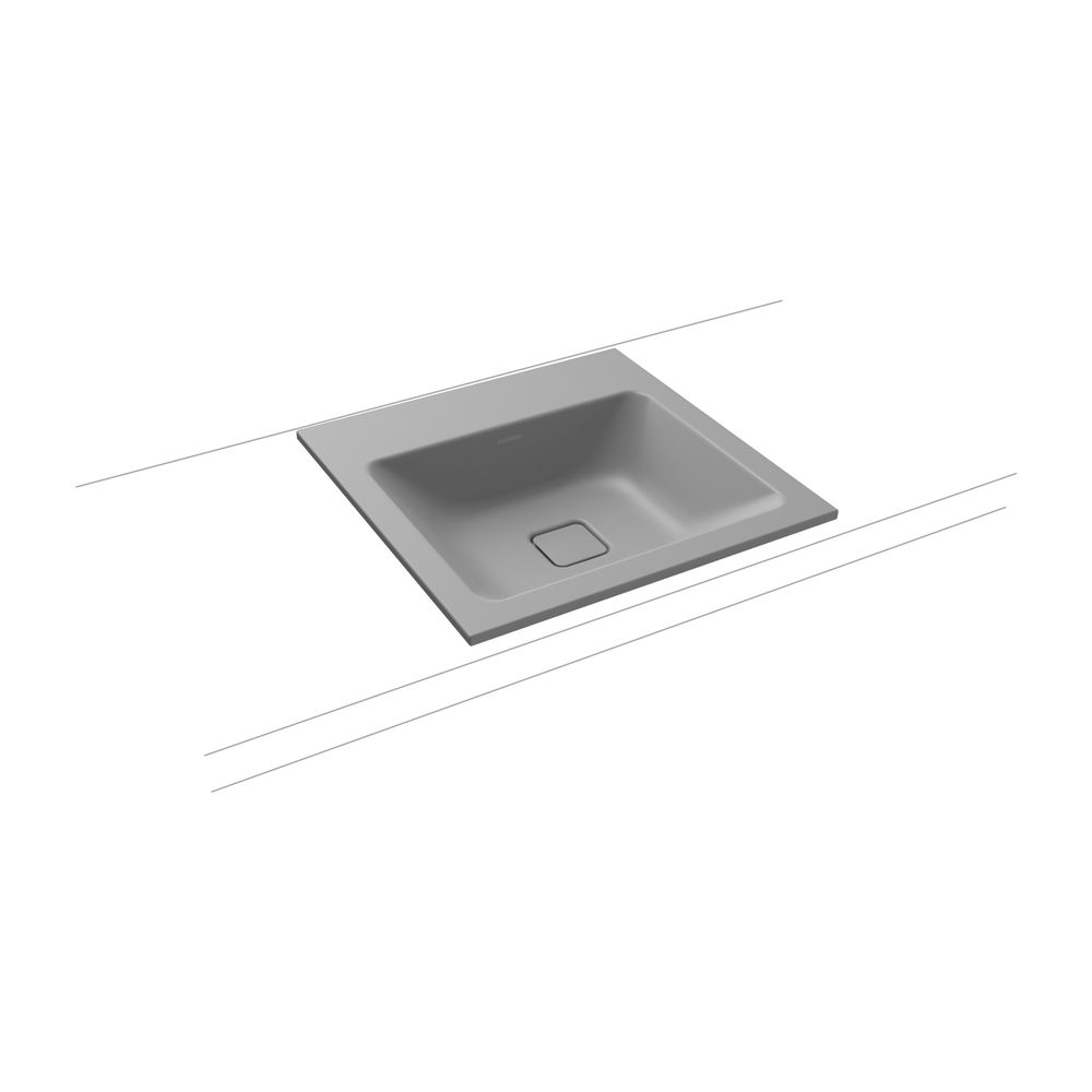 Kaldewei Einbauwaschtisch Cono rechteckig 112x500x500mm, Cool Grey 30, ohne HL, ... KALDEWEI-908206003663 4063728099080 (Abb. 2)