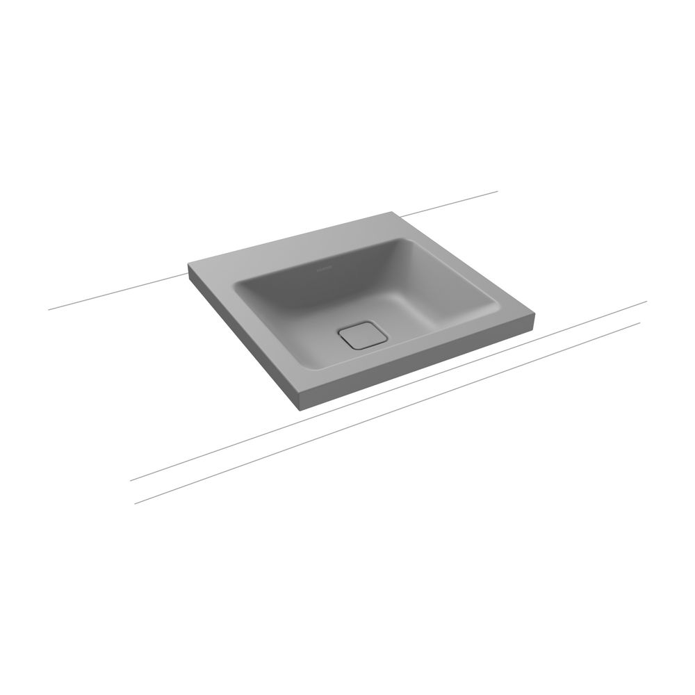 Kaldewei Aufsatzwaschtisch Cono rechteckig 112x500x500mm Rh. 40mm, Cool Grey 30,... KALDEWEI-908306003663 4063728001076 (Abb. 2)