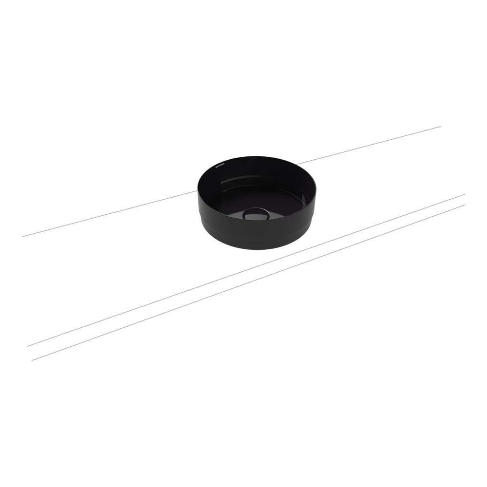 Kaldewei Schale Nueva rund 142x380x380mm, Schwarz, ohne HL, ohne ÜL mit Perl-Eff... KALDEWEI-911206003701 4055761281218 (Abb. 1)
