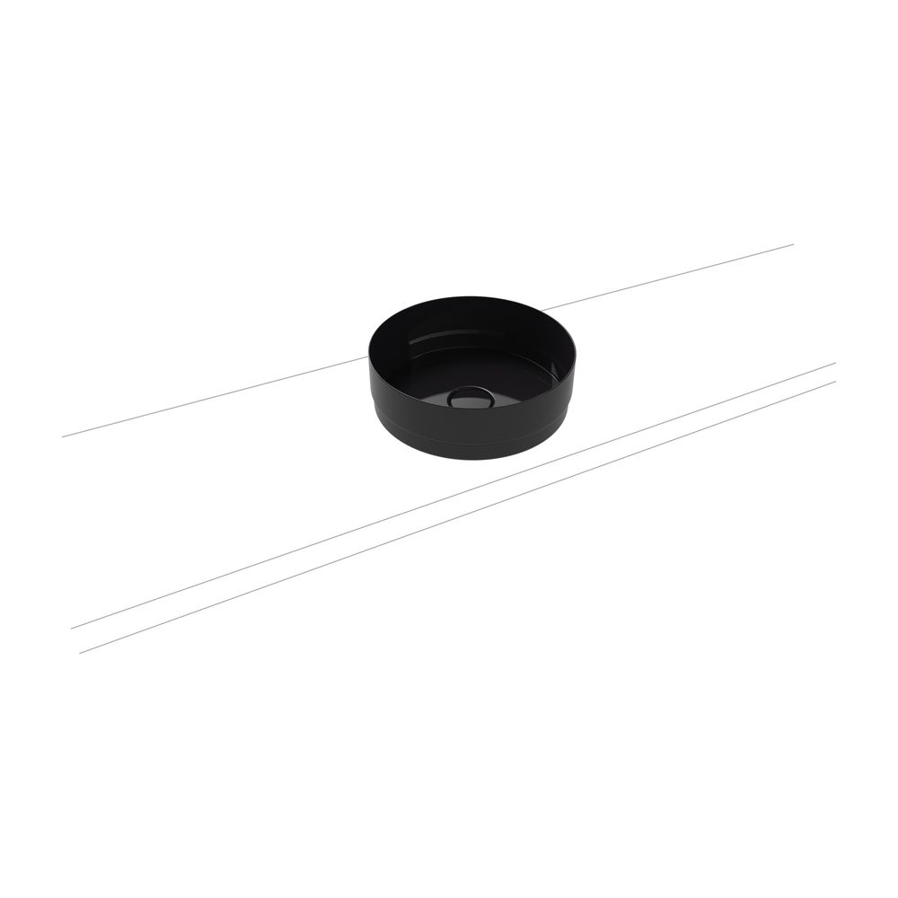 Kaldewei Schale Nueva rund 142x380x380mm, Schwarz, ohne HL, ohne ÜL mit Perl-Eff... KALDEWEI-911206003701 4055761281218 (Abb. 2)
