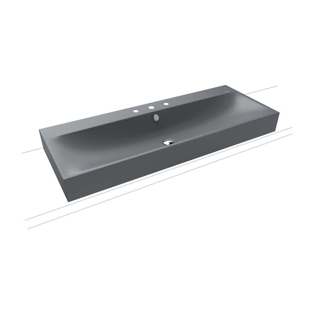 Kaldewei Aufsatz-Doppelwaschtisch Silenio rechteckig 123x460x1200mm Rh 120mm, Co... KALDEWEI-906406033665 4063728003803 (Abb. 2)