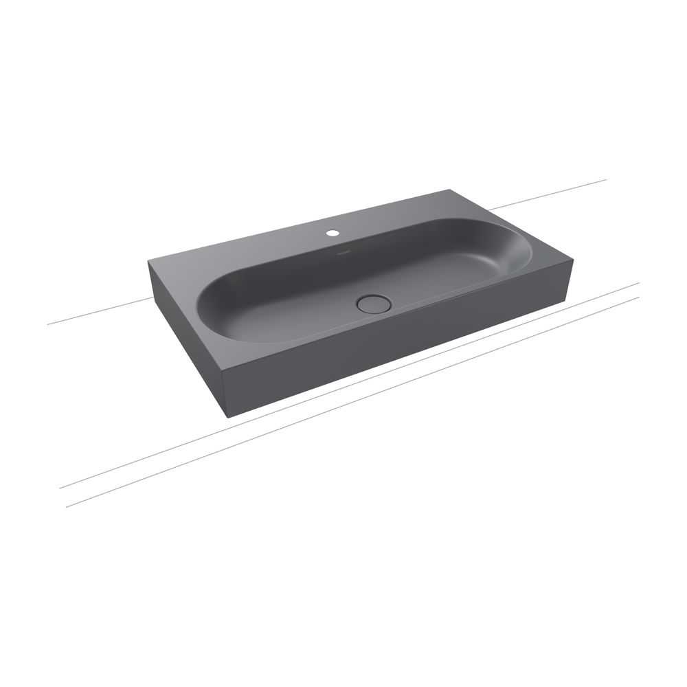 Kaldewei Aufsatzwaschtisch Centro rechteckig 120x500x900mm Rh. 120mm, Cool Grey ... KALDEWEI-903106013665 4063728000987 (Abb. 2)