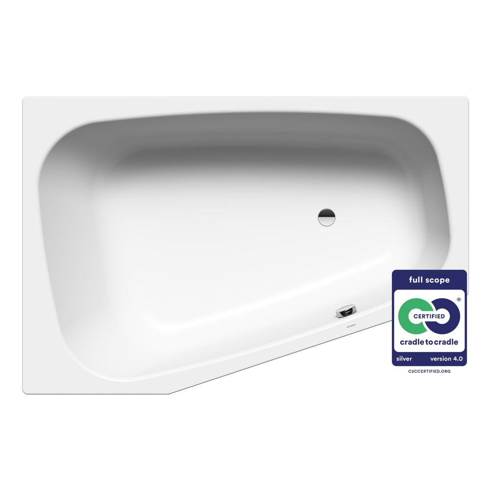 Kaldewei Badewanne Plaza Duo Kombi.-Form 430x1200x1800mm Rechts 273l Alpinweiß m... KALDEWEI-237000010001 4001112658802 (Abb. 2)