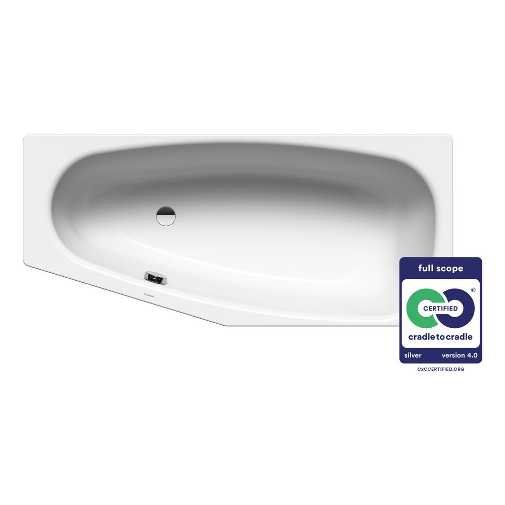 Kaldewei Badewanne Mini Kombi.-Form 430x700x1570mm Links 110l Alpinweiß m. ÜL, o... KALDEWEI-225200010001 4001112341872 (Abb. 2)