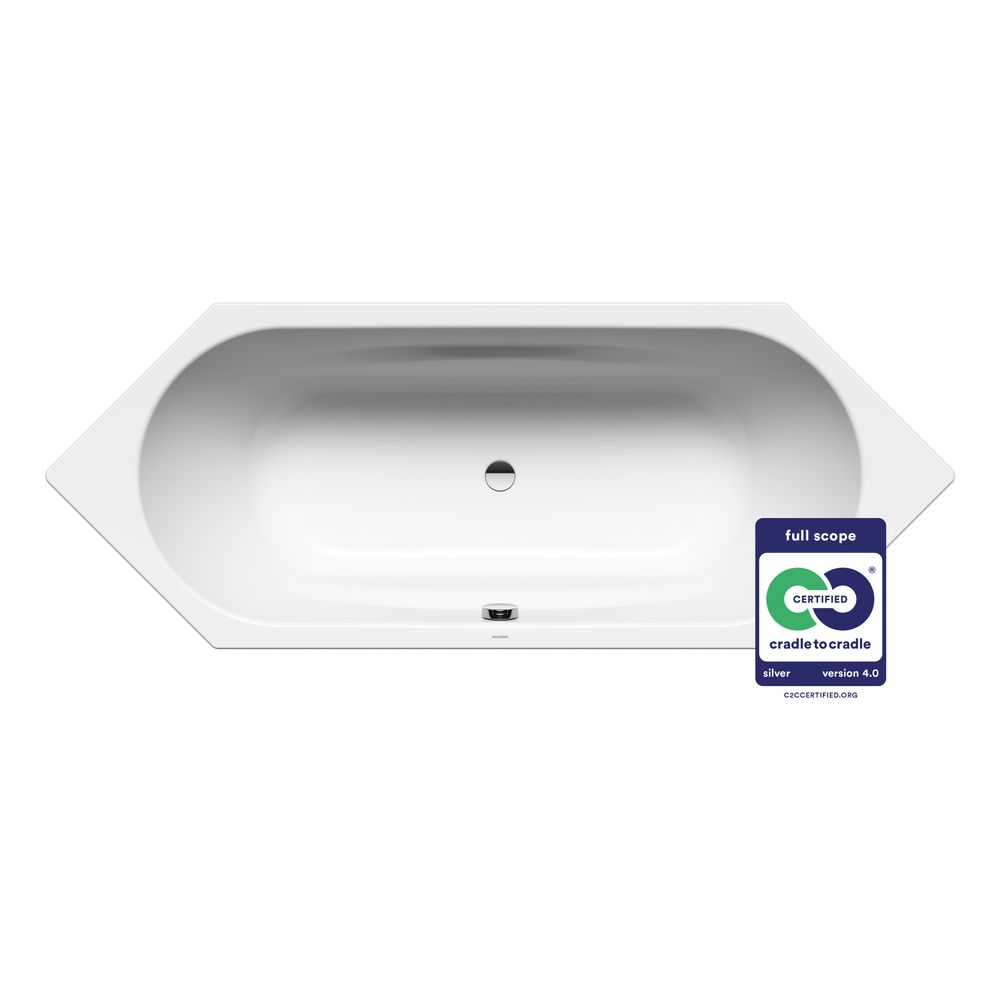 Kaldewei Badewanne Vaio Duo 6 Sechseck 430x800x2100mm 155l Alpinweiß, Weiß m. ÜL... KALDEWEI-233200010001 4001112445112 (Abb. 2)