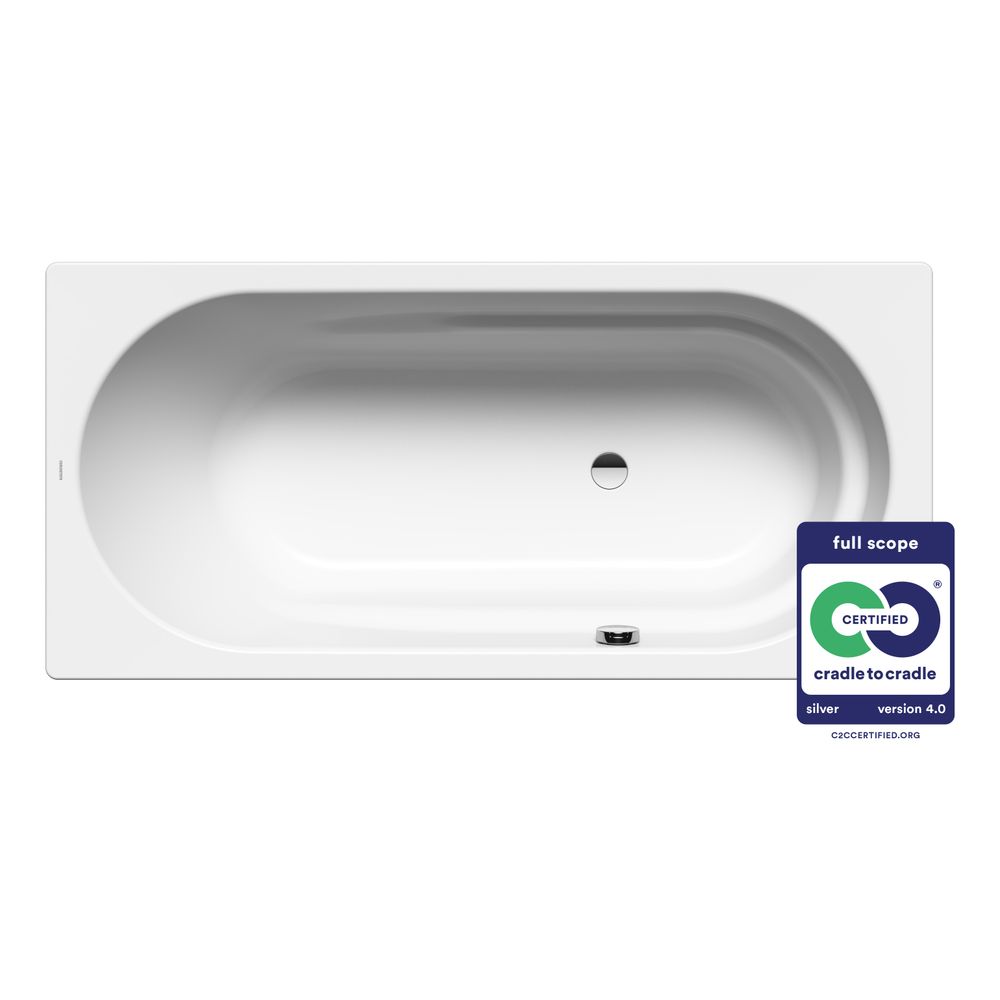 Kaldewei Badewanne Vaio rechteckig 430x800x1700mm 145l Alpinweiß, Weiß m. ÜL, o.... KALDEWEI-234000010001 4001112445150 (Abb. 2)