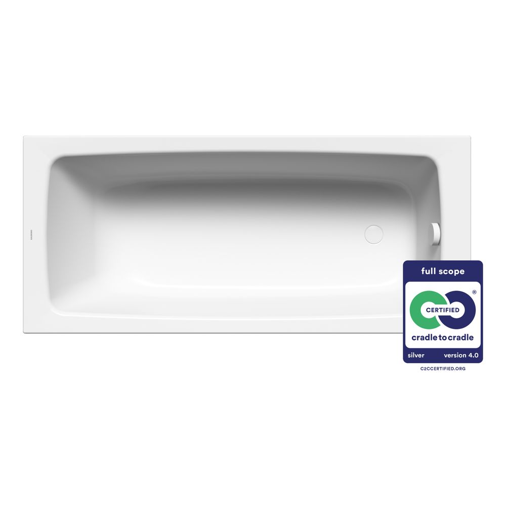 Kaldewei Badewanne Cayono rechteckig 410x750x1700mm 136l Alpinweiß m. ÜL, o. Ant... KALDEWEI-275000010001 4001112872086 (Abb. 2)