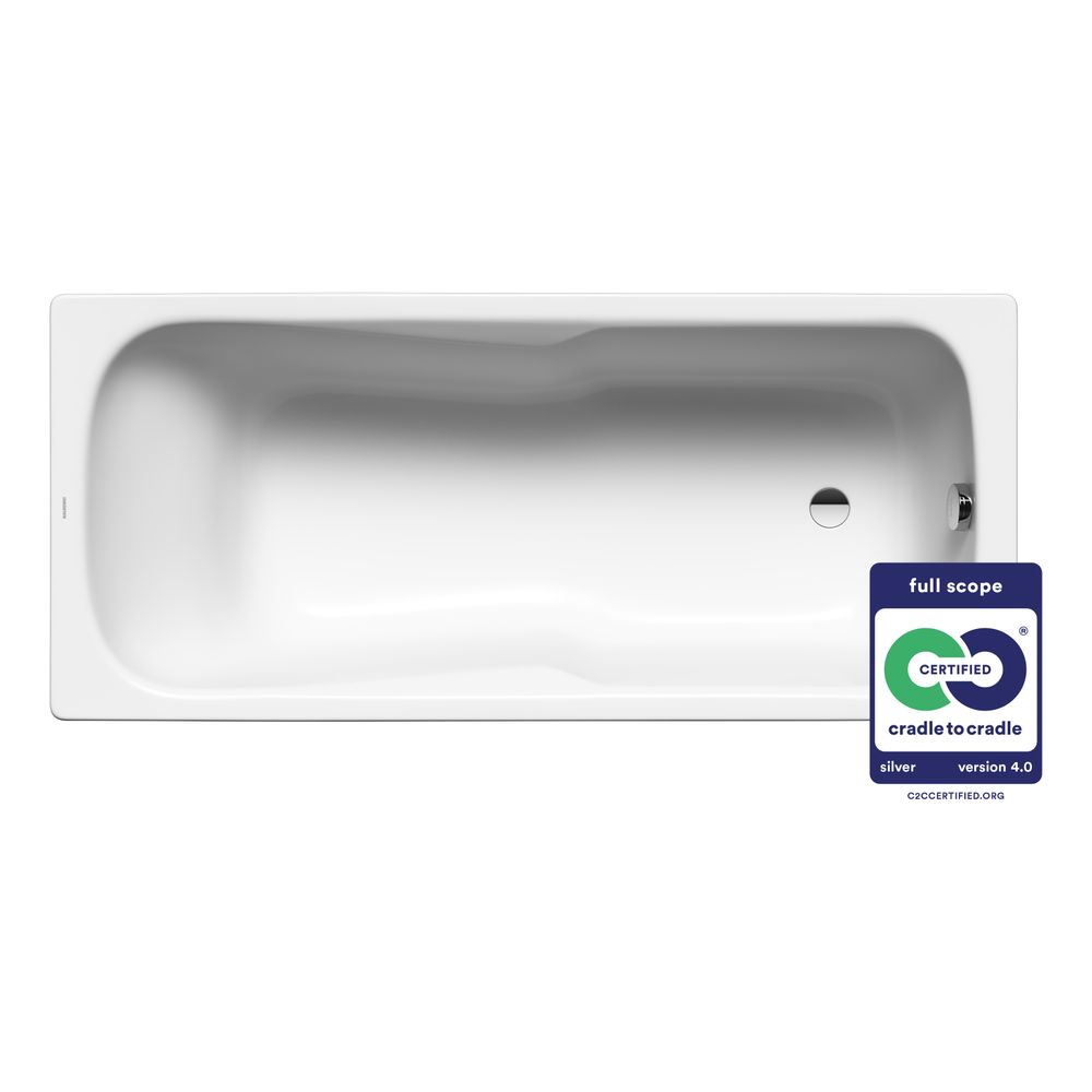 Kaldewei Badewanne Dyna Set rechteckig 430x750x1700mm 169l Alpinweiß m. ÜL, o. A... KALDEWEI-226100010001 4001112123096 (Abb. 2)