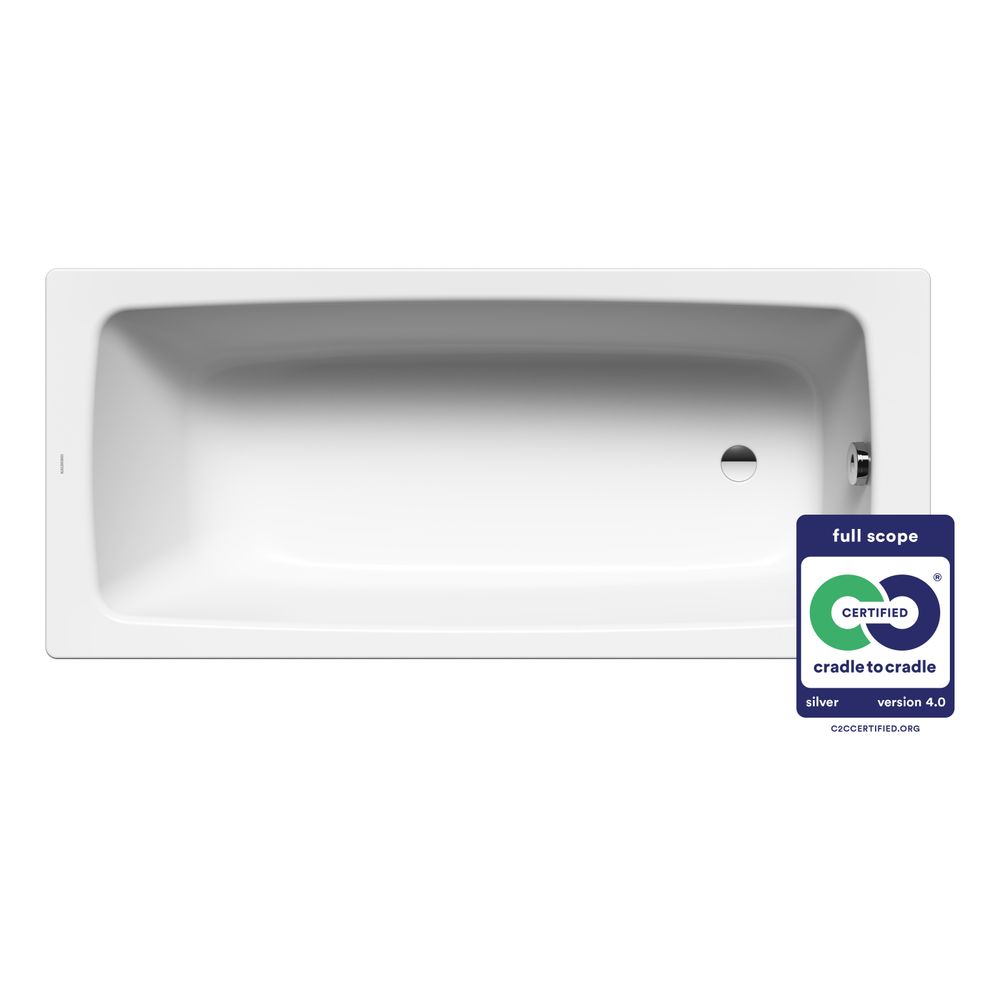 Kaldewei Badewanne Cayono rechteckig 410x700x1500mm 89l Alpinweiß m. ÜL, o. Anti... KALDEWEI-274700010001 4001112872123 (Abb. 2)
