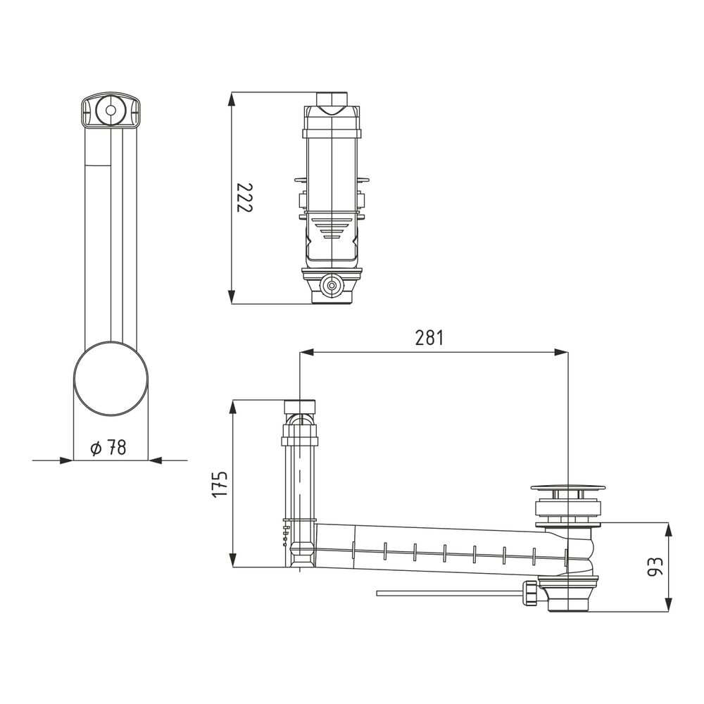 Kaldewei Ab- und Überlaufventil Clou Modell 3901 für Excenterbetätigung, Deckel ... KALDEWEI-905400000030 4055761099189 (Abb. 3)
