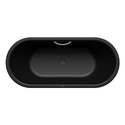 Kaldewei Badewanne Centro Duo oval 485x750x1700mm 156l Schwarz m. GL1S, ÜL, PEFF... KALDEWEI-282710113701 4063727021587 (Abb. 1)