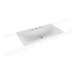 Kaldewei Aufsatzwaschtisch Silenio rechteckig 123x460x900mm, Alpinweiß, 3 HL, oh... KALDEWEI-904006273001 4055761012188 (Abb. 1)