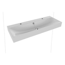 Kaldewei Wand-Doppelwaschtisch Silenio rechteckig 123x460x1200mm, Manhattan/Matt... KALDEWEI-904507283199 4063728859448 (Abb. 1)