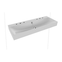 Kaldewei Wand-Doppelwaschtisch Silenio rechteckig 123x460x1200mm, Manhattan/Chro... KALDEWEI-904506053199 4063727453333 (Abb. 1)