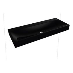 Kaldewei Wandwaschtisch Silenio rechteckig 123x460x1200mm, Schwarz/Alpinweiß, oh... KALDEWEI-904507183701 4063728496698 (Abb. 1)