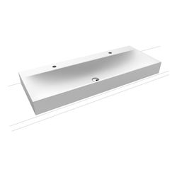 Kaldewei Aufsatz-Doppelwaschtisch Silenio rechteckig 123x460x1200mm Rh 120mm, Al... KALDEWEI-906407283711 4063728859240 (Abb. 1)