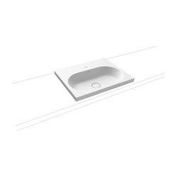 Kaldewei Aufsatzwaschtisch Centro rechteckig 112x500x600mm, Alpinweiß Matt, 1 HL... KALDEWEI-902806013711 4055761132404 (Abb. 1)