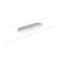 Kaldewei Unterbauwaschtisch Centro oval 112x380x910mm, Alpinweiß, ohne HL, ohne ... KALDEWEI-903306003001 4001112962527 (Abb. 1)