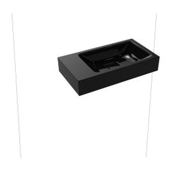 Kaldewei Wand-Handwaschtisch Cono rechteckig 102x300x550mm, Schwarz, links, ohne... KALDEWEI-908006433701 4055761230124 (Abb. 1)