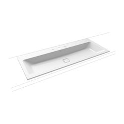 Kaldewei Einbauwaschtisch Cono rechteckig 112x500x1200mm, Alpinweiß, 3 HL, ohne ... KALDEWEI-901806033001 4055761012201 (Abb. 1)