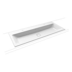 Kaldewei Einbau-Doppelwaschtisch Cono rechteckig 112x500x1200mm, Alpinweiß, 2 HL... KALDEWEI-901806043001 4001112983126 (Abb. 1)