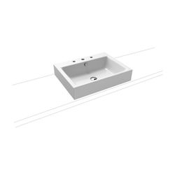 Kaldewei Aufsatzwaschtisch Puro rechteckig 125x460x600mm Rh. 120mm, Alpinweiß/Ch... KALDEWEI-900706033001 4001112982983 (Abb. 1)