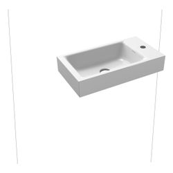 Kaldewei Wand-Handwaschtisch Puro rechteckig 105x300x550mm, Alpinweiß, rechts, 1... KALDEWEI-901206303001 4055761051675 (Abb. 1)