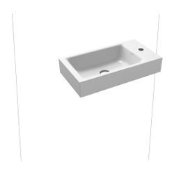 Kaldewei Wand-Handwaschtisch Puro rechteckig 105x300x550mm, Alpinweiß, rechts, 1... KALDEWEI-901206303001 4055761051675 (Abb. 1)