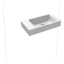 Kaldewei Aufsatz-Handwaschtisch Puro rechteckig 105x300x550mm, Alpinweiß, ohne H... KALDEWEI-906906003001 4055761037082 (Abb. 1)