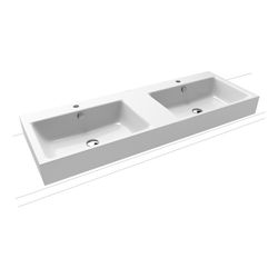 Kaldewei Aufsatz-Doppelwaschtisch Puro rechteckig 125x460x1300mm Rh 120mm, Alpin... KALDEWEI-907207213001 4063728494342 (Abb. 1)