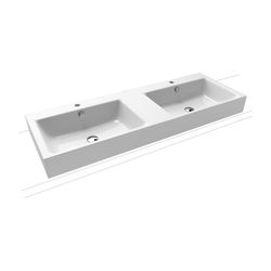 Kaldewei Aufsatz-Doppelwaschtisch Puro rechteckig 125x460x1300mm Rh 120mm, Alpin... KALDEWEI-907207213001 4063728494342 (Abb. 1)