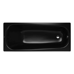 Kaldewei Badewanne Saniform rechteckig 430x750x1750mm 145l Schwarz m. ÜL, PEFF, ... KALDEWEI-112200013701 4063727067233 (Abb. 1)