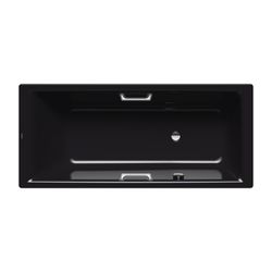 Kaldewei Badewanne Puro Star rechteckig 420x750x1700mm 137l Schwarz m. GL, seitl... KALDEWEI-255823000701 4063727077805 (Abb. 1)