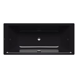 Kaldewei Badewanne Puro Duo rechteckig 420x800x1800mm 165l Schwarz m. ÜL, o. Ant... KALDEWEI-266400010701 4001112903636 (Abb. 1)