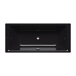 Kaldewei Badewanne Puro Duo rechteckig 420x800x1800mm 165l Schwarz m. ÜL, o. Ant... KALDEWEI-266400010701 4001112903636 (Abb. 1)