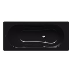 Kaldewei Badewanne Vaio Set rechteckig 430x700x1600mm 100l Schwarz m. S-ÜL, o. A... KALDEWEI-233623000701 4063727751668 (Abb. 1)