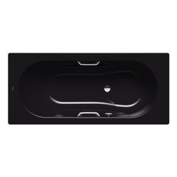 Kaldewei Badewanne Vaio Set Star rechteckig 430x800x1800mm 135l Schwarz m. Antis... KALDEWEI-234730003701 4063727148208 (Abb. 1)