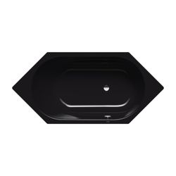 Kaldewei Badewanne Vaio 6 Sechseck 430x900x1900mm 145l Schwarz m. S-ÜL, o. Antis... KALDEWEI-233823000701 4055761058780 (Abb. 1)