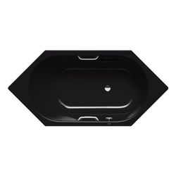 Kaldewei Badewanne Vaio 6 Star Sechseck 430x900x1900mm 145l Schwarz m. Vollantis... KALDEWEI-233934013701 4063727157743 (Abb. 1)