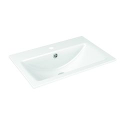 Kaldewei Einbauwaschtisch Object Q rechteckig 151x400x600mm, Alpinweiß/Mattschwa... KALDEWEI-911707260001 4063728865586 (Abb. 1)