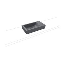 Kaldewei Aufsatz-Handwaschtisch Cono rechteckig 102x300x550mm, Cool Grey 70, ohn... KALDEWEI-908106003665 4063728400640 (Abb. 1)