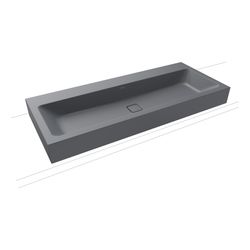 Kaldewei Wand-Doppelwaschtisch Cono rechteckig 120x500x1200mm, Cool Grey 70, 2 H... KALDEWEI-902706043665 4055761292900 (Abb. 1)