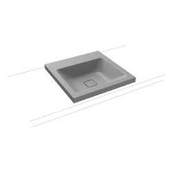 Kaldewei Aufsatzwaschtisch Cono rechteckig 112x500x500mm Rh. 40mm, Cool Grey 30,... KALDEWEI-908306003663 4063728001076 (Abb. 1)