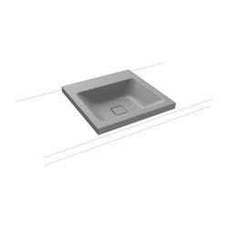Kaldewei Aufsatzwaschtisch Cono rechteckig 112x500x500mm Rh. 40mm, Cool Grey 30,... KALDEWEI-908306003663 4063728001076 (Abb. 1)